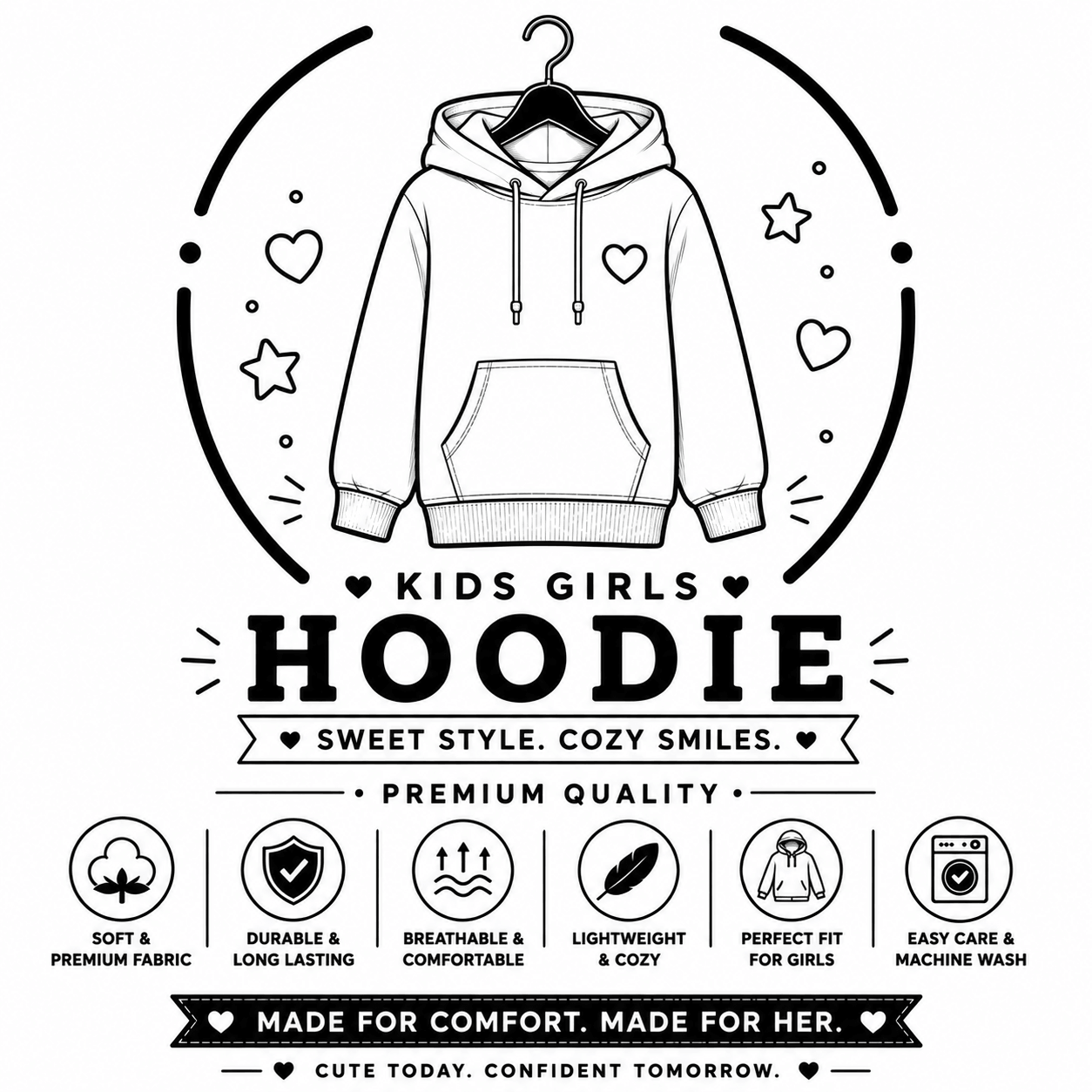 Girls hoodie 