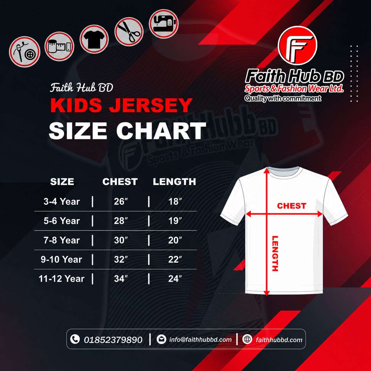  Faith Hub BD  Premium Kids Jersey Collection  — view 11
