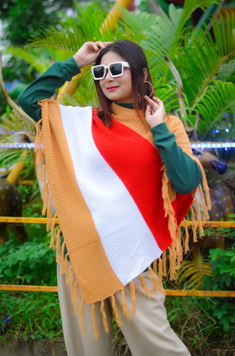 Ladies Winter Poncho — view 7
