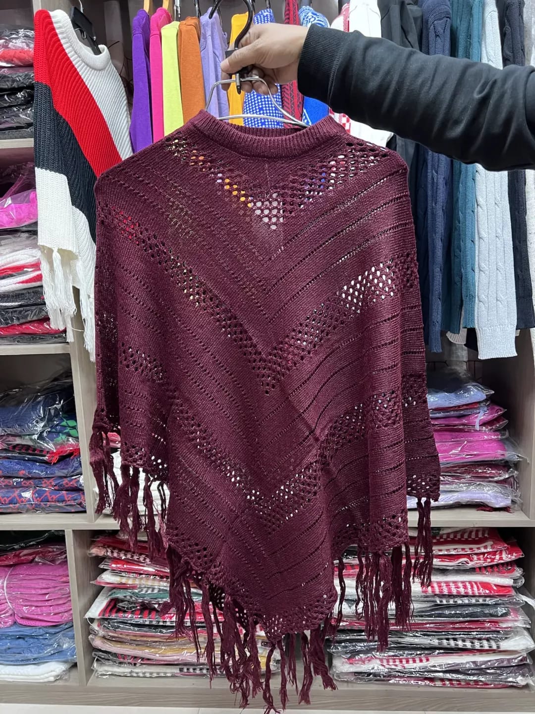 Ladies Winter Poncho